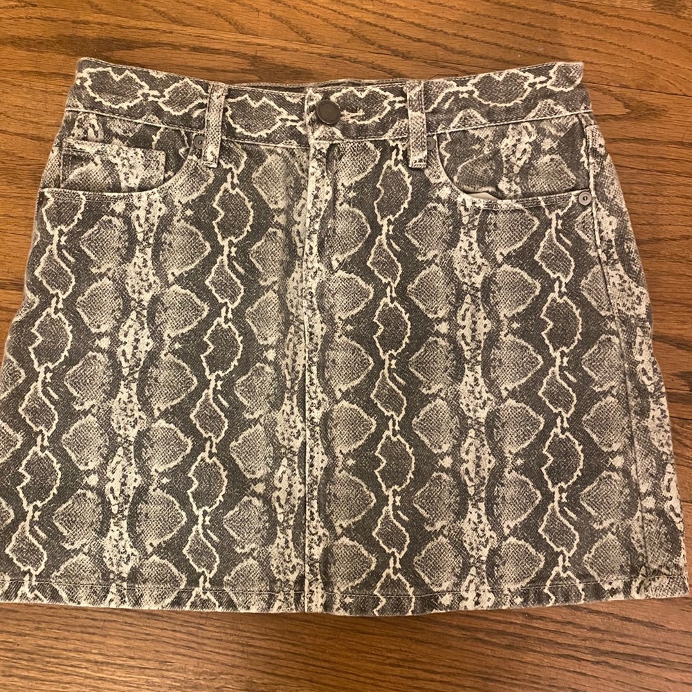 BLANKNYC snakeskin skirt